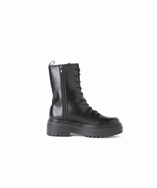 B.C STOCK(ベーセーストック)の「レースアップブーツ*(ブーツ・レディース・ブラック/アイボリー・SMALL/MEDIUM/LARGE)」の11枚目の写真