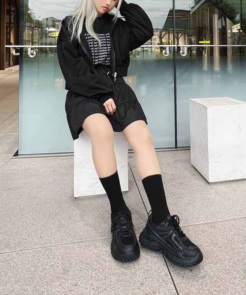 Figments（フィグメンツ）の「UGLYソールスニーカー（スニーカー・レディース・ブラック・SMALL/MEDIUM）」の5枚目の写真