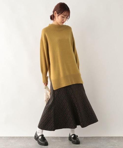 2025年春夏 別注企画品 水玉切替チュニックセーター44♡即完売品♡新品未使用 2025年春夏 別注企画品 水玉切替チュニックセーター44♡即完売品