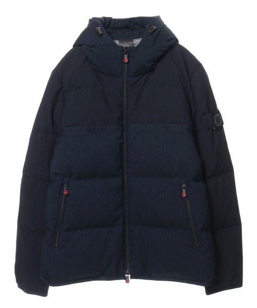 CROWDED CLOSET（クラウデッドクローゼット）の「【G-STAGE(ジーステージ)】異素材コンビダウンジャケット（ブルゾン・メンズ・ブラック/ネイビー・02/03）」の2枚目の写真