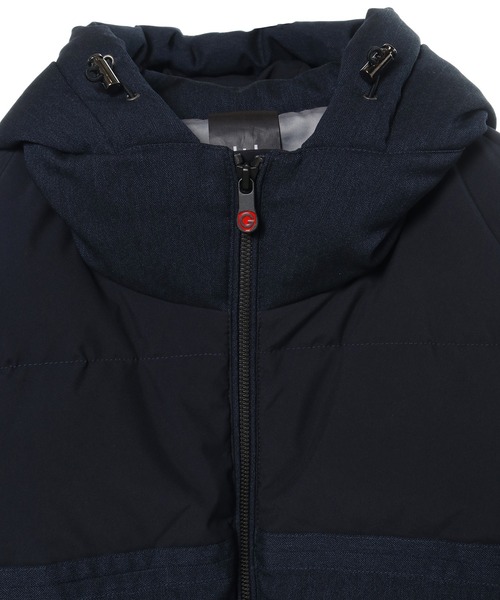 CROWDED CLOSET（クラウデッドクローゼット）の「【G-STAGE(ジーステージ)】異素材コンビダウンジャケット（ブルゾン・メンズ・ブラック/ネイビー・02/03）」の4枚目の写真