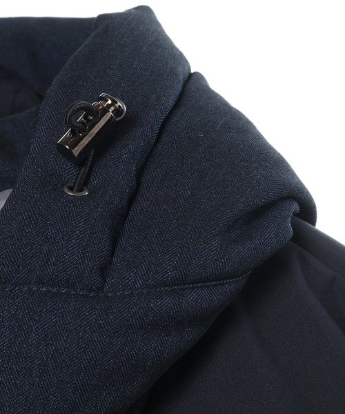 CROWDED CLOSET（クラウデッドクローゼット）の「【G-STAGE(ジーステージ)】異素材コンビダウンジャケット（ブルゾン・メンズ・ブラック/ネイビー・02/03）」の6枚目の写真