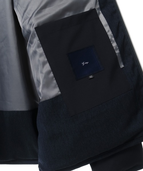 CROWDED CLOSET（クラウデッドクローゼット）の「【G-STAGE(ジーステージ)】異素材コンビダウンジャケット（ブルゾン・メンズ・ブラック/ネイビー・02/03）」の11枚目の写真