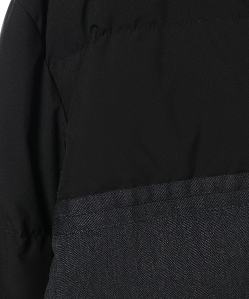 CROWDED CLOSET（クラウデッドクローゼット）の「【G-STAGE(ジーステージ)】異素材コンビダウンジャケット（ブルゾン・メンズ・ブラック/ネイビー・02/03）」の7枚目の写真