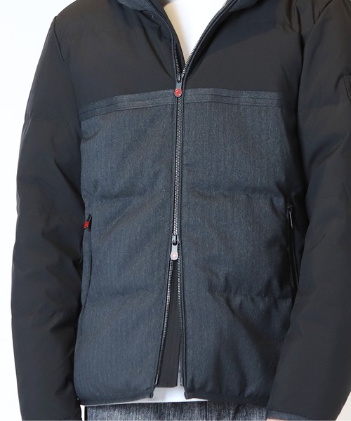 CROWDED CLOSET（クラウデッドクローゼット）の「【G-STAGE(ジーステージ)】異素材コンビダウンジャケット（ブルゾン・メンズ・ブラック/ネイビー・02/03）」の14枚目の写真