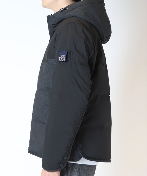 CROWDED CLOSET（クラウデッドクローゼット）の「【G-STAGE(ジーステージ)】異素材コンビダウンジャケット（ブルゾン・メンズ・ブラック/ネイビー・02/03）」の18枚目の写真