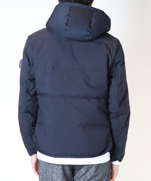 CROWDED CLOSET（クラウデッドクローゼット）の「【G-STAGE(ジーステージ)】異素材コンビダウンジャケット（ブルゾン・メンズ・ブラック/ネイビー・02/03）」の15枚目の写真