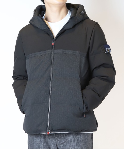 CROWDED CLOSET（クラウデッドクローゼット）の「【G-STAGE(ジーステージ)】異素材コンビダウンジャケット（ブルゾン・メンズ・ブラック/ネイビー・02/03）」の21枚目の写真