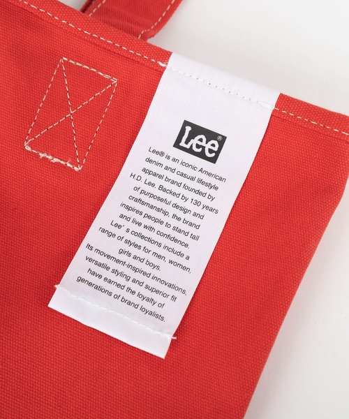 Lee(リー)の「【Lee/リー】ワンポイント刺繍 ヴィヴィットカラー キャンバストートバッグ/エコバッグ(トートバッグ・レディース・ブラック/オフホワイト/レッド/ピンク/グリーン/ブルー/マスタード・ONE SIZE)」の15枚目の写真