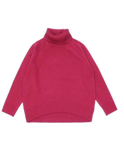 Pitta Re:)（ピッタリ）の「ラムウール混 オフタートルニットプルオーバー（ニット/セーター・レディース・ブラック/ブラウン/ライトベージュ/チェリーピンク・M/L）」の5枚目の写真