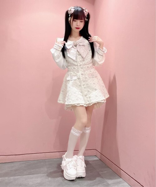 cs T&P(シーエスティーアンドピー)の「厚底フリルスニーカー(スニーカー・レディース・ピンク系5/ホワイト/ブラック系/パープル系2/ブルー系・S/LL/L/M)」の19枚目の写真