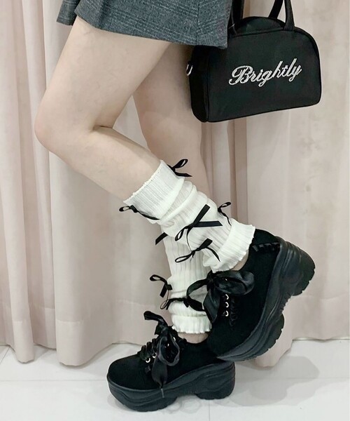 cs T&P(シーエスティーアンドピー)の「厚底フリルスニーカー(スニーカー・レディース・ピンク系5/ホワイト/ブラック系/パープル系2/ブルー系・S/LL/L/M)」の13枚目の写真