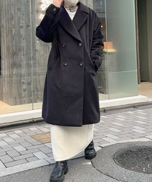 ファンシーモッサビッグカラーコート
