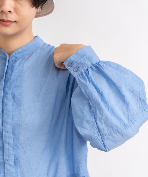 yuni Recycle/Cotton/Nylon 2way ペプラムブラウス yuni（ユニ ）の「Recycle/Cotton/Nylon 2way peplum ブラウス