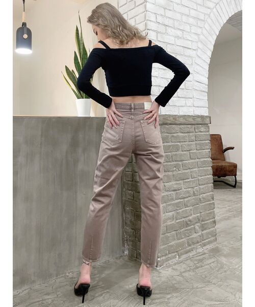 GYDA（ジェイダ）の「2WAYカシュクールデザイン オフショルトップス（Tシャツ/カットソー・レディース・グリーン/ブラック/オフホワイト・FREE）」の6枚目の写真