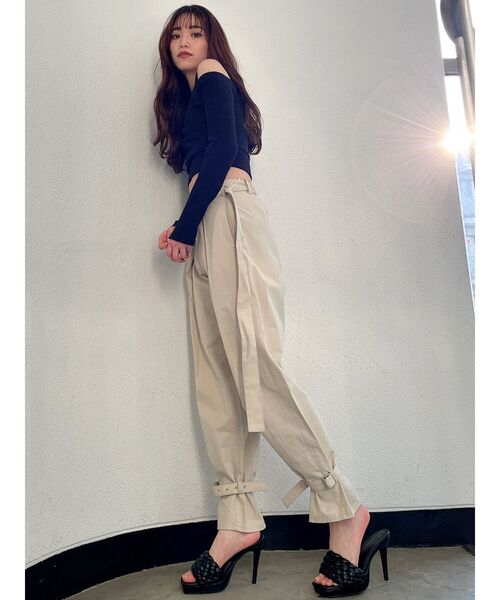 GYDA（ジェイダ）の「2WAYカシュクールデザイン オフショルトップス（Tシャツ/カットソー・レディース・グリーン/ブラック/オフホワイト・FREE）」の11枚目の写真