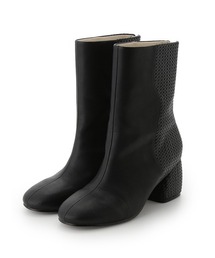 異素材コンビショートブーツ