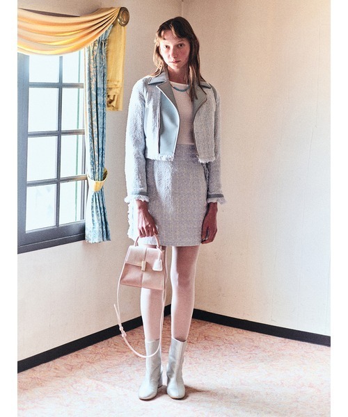 FURFUR（ファーファー）の「異素材コンビショートブーツ（ブーツ・レディース・ブラック/ベージュ/シルバー・36/37/38）」の6枚目の写真