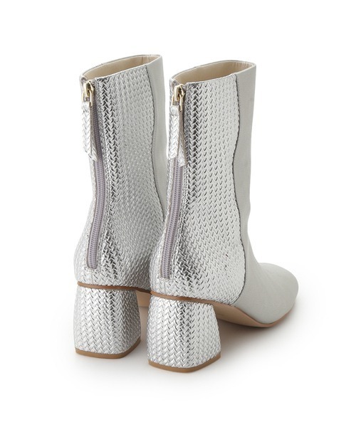 FURFUR（ファーファー）の「異素材コンビショートブーツ（ブーツ・レディース・ブラック/ベージュ/シルバー・36/37/38）」の16枚目の写真