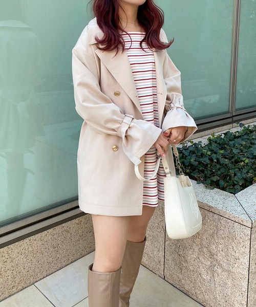 one after another NICE CLAUP（ワンアフターアナザーナイスクラップ）の「ボーダーマリンカットワンピース　20233SS（ワンピース・レディース・ブラック系その他/マルチ/ホワイト系その他・FREE）」の13枚目の写真