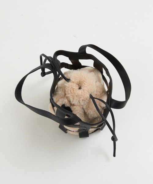 soeur（スール）の「SOEUR/カゴメッシュファートートBAG（トートバッグ・レディース・ブラック/ブラウン・フリー）」の6枚目の写真