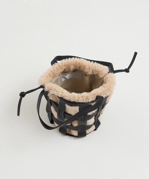 soeur（スール）の「SOEUR/カゴメッシュファートートBAG（トートバッグ・レディース・ブラック/ブラウン・フリー）」の7枚目の写真