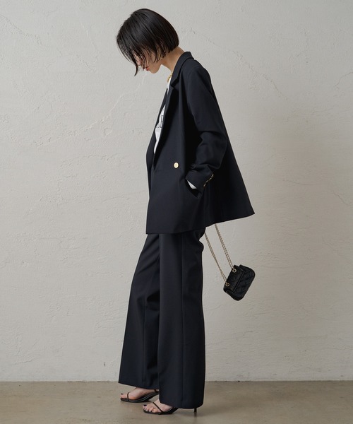 LOUNGEDRESS(ラウンジドレス)の「フレアスラックス(スラックス・レディース・オフホワイト/ネイビー・SMALL/MEDIUM)」の22枚目の写真