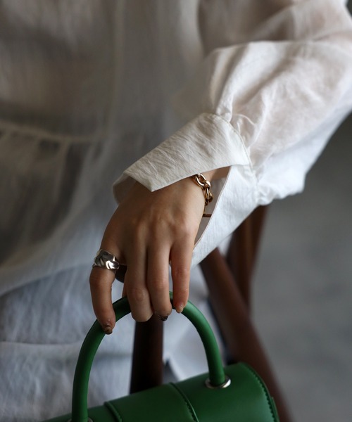 Bonjour Sagan（ボンジュールサガン）の「ヨークシアーチュニック（チュニック・レディース・ライトグリーン/オフホワイト/ブラック・FREE）」の10枚目の写真