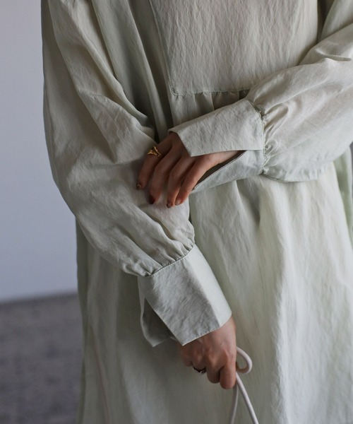 Bonjour Sagan（ボンジュールサガン）の「ヨークシアーチュニック（チュニック・レディース・ライトグリーン/オフホワイト/ブラック・FREE）」の22枚目の写真