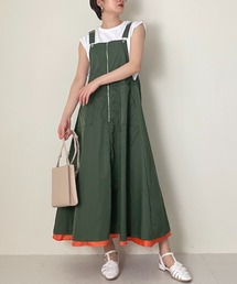 ミリタリーサロペットワンピース