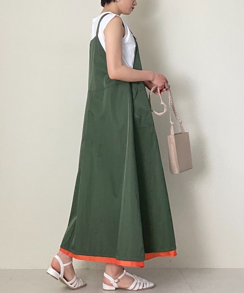 TEVALT（ヴァレット）の「ミリタリーサロペットワンピース（ワンピース・レディース・カーキ/ブラック/ネイビー・38）」の5枚目の写真