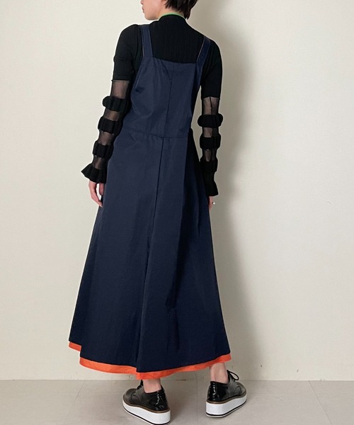 TEVALT（ヴァレット）の「ミリタリーサロペットワンピース（ワンピース・レディース・カーキ/ブラック/ネイビー・38）」の16枚目の写真