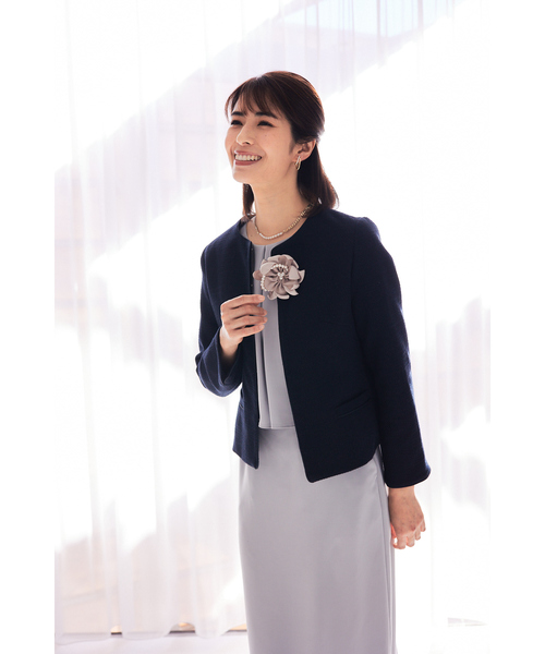 abahouse mavie(アバハウスマヴィ)の「【セレモニー対応】コサージュ(ブローチ/コサージュ・レディース・チャコールグレー/ライトグレー/ベージュ/オフホワイト/アイボリー・フリー)」の21枚目の写真