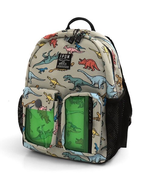 BREEZE（ブリーズ）の「福井県立恐竜博物館コラボ 恐竜総柄リュック（バックパック/リュック・キッズ・ブラック/ベージュ・MEDIUM/SMALL）」の9枚目の写真