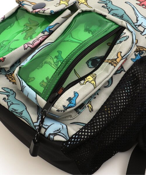 BREEZE（ブリーズ）の「福井県立恐竜博物館コラボ 恐竜総柄リュック（バックパック/リュック・キッズ・ブラック/ベージュ・MEDIUM/SMALL）」の10枚目の写真