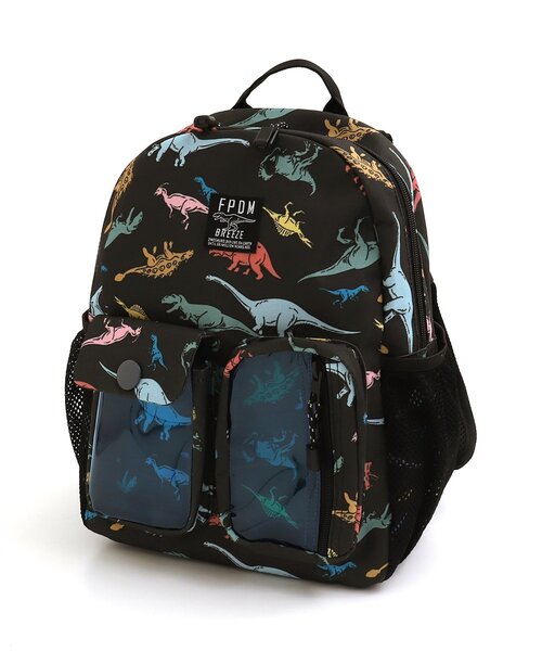 BREEZE（ブリーズ）の「福井県立恐竜博物館コラボ 恐竜総柄リュック（バックパック/リュック・キッズ・ブラック/ベージュ・MEDIUM/SMALL）」の15枚目の写真