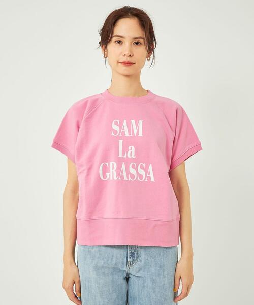 Goodwear(Since1983)(グッドウェア)の「※※※【別注】<Goodwear> ショートスリーブ スウェット プルオーバー カットソー(スウェット・レディース・グレー/ネイビー/ピンク・FREE)」の4枚目の写真