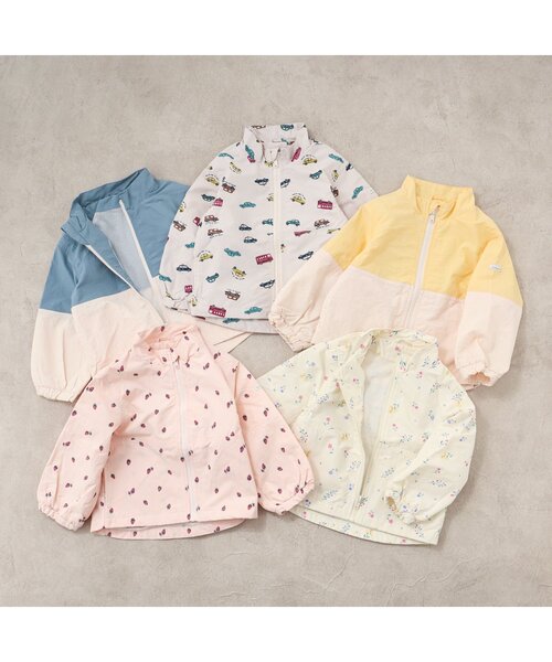 apres les cours（アプレレクール）の「【撥水加工】バラエティウィンドブレーカー（ナイロンジャケット・キッズ・その他3/サーモンピンク/ブルー/イエロー/ベージュ・100/110/120/140/130/80/90）」の14枚目の写真