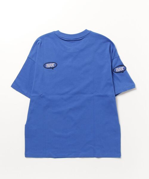 HIPANDA(ハイパンダ)の「HIPANDA ハイパンダ メンズ ワンポイント刺繍 ビッグシルエット Tシャツ(Tシャツ/カットソー・メンズ・ホワイト/ブルー/ブラック・X-LARGE/XX-LARGE/MEDIUM/SMALL/LARGE)」の8枚目の写真