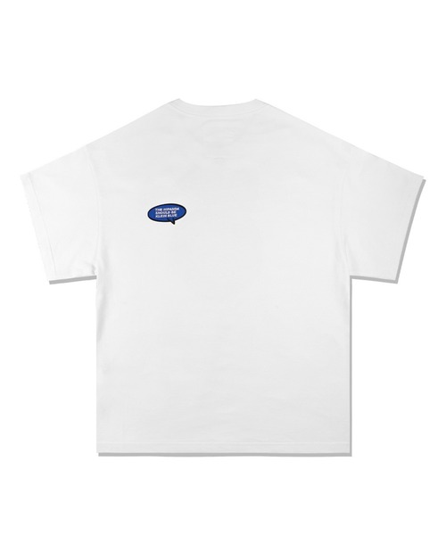 HIPANDA(ハイパンダ)の「HIPANDA ハイパンダ メンズ ワンポイント刺繍 ビッグシルエット Tシャツ(Tシャツ/カットソー・メンズ・ホワイト/ブルー/ブラック・X-LARGE/XX-LARGE/MEDIUM/SMALL/LARGE)」の4枚目の写真