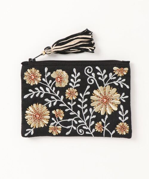 εïз の〜んびり εïз♥フラットポーチオーダー品 artipur COTTAGE ビーズ刺繍ミニフラットポーチ（ポーチ