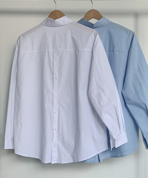 fd style(エフディ スタイル)の「後ろボタン オーバーサイズ シャツ(シャツ/ブラウス・レディース・LT.Blue/White・FREE)」の22枚目の写真