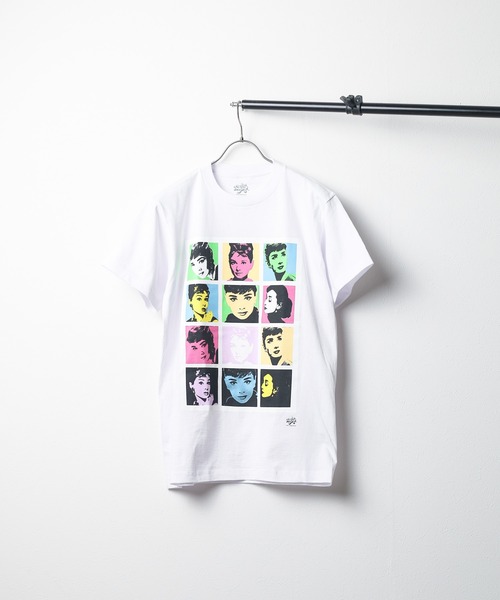 Mag.(マグ)の「【Radio Days】AUDREY HEPBURN S/S TEE オードリーヘップバーン プリントTシャツ(Tシャツ/カットソー・メンズ・ホワイト/ブラック・X-LARGE/MEDIUM/LARGE)」の1枚目の写真