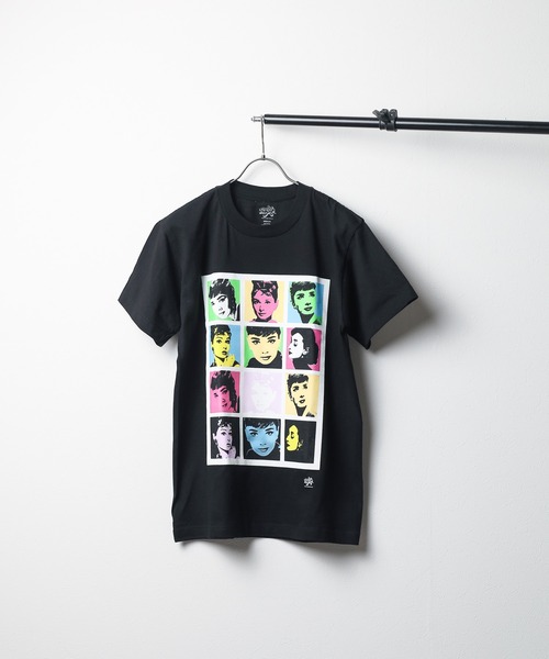 Mag.(マグ)の「【Radio Days】AUDREY HEPBURN S/S TEE オードリーヘップバーン プリントTシャツ(Tシャツ/カットソー・メンズ・ホワイト/ブラック・X-LARGE/MEDIUM/LARGE)」の2枚目の写真