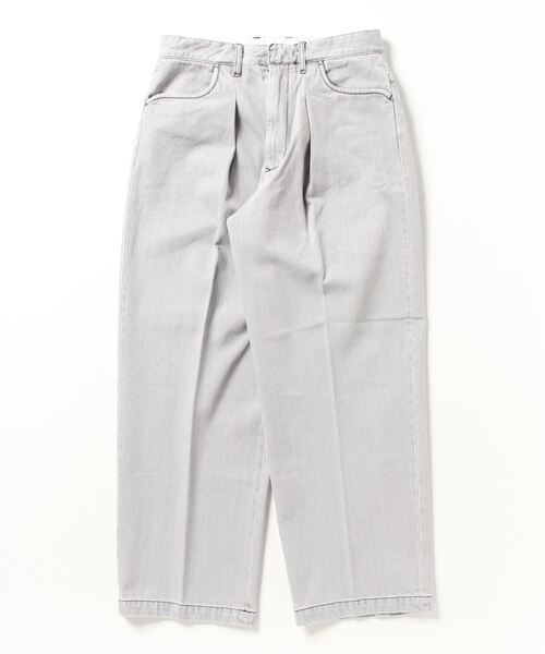 パンツ farah ONE-TUCK WIDE PANTS DENIM IVORY farah ONE-TUCK WIDE PANTS DENIM IVORY（Two Tuck Wide Tapered