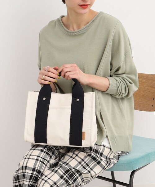 SHOO・LA・RUE（シューラルー）の「◆キャンバス 3層ポケット トートバッグ（トートバッグ・レディース・グレー/ブルー/ブラック・00）」の15枚目の写真