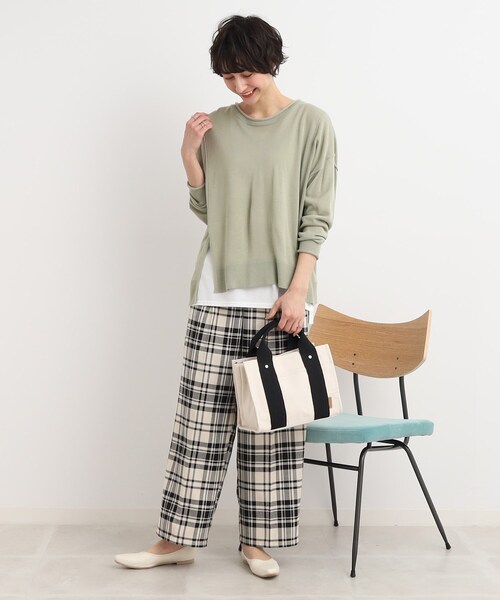 SHOO・LA・RUE（シューラルー）の「◆キャンバス 3層ポケット トートバッグ（トートバッグ・レディース・グレー/ブルー/ブラック・00）」の13枚目の写真