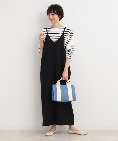 SHOO・LA・RUE（シューラルー）の「◆キャンバス 3層ポケット トートバッグ（トートバッグ・レディース・グレー/ブルー/ブラック・00）」の4枚目の写真