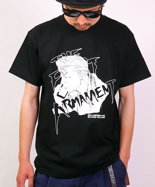 COLLARS(カラーズ)の「【CROWS&WORST】村田十三CrossCrossTシャツ(Tシャツ/カットソー・メンズ・ブラック/ホワイト・M/L/XL/XXL)」の9枚目の写真