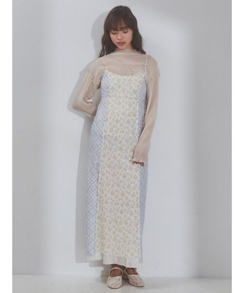 merry jenny(メリージェニー)の「flower × check キャミワンピース(ワンピース・レディース・グリーン/イエロー・FREE)」の13枚目の写真